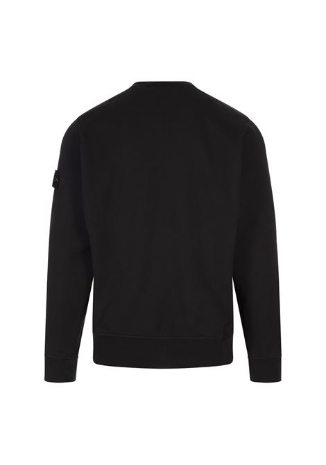 Felpa In Pile Di Cotone Organico Nera STONE ISLAND | K1S156100044-S0051V0029